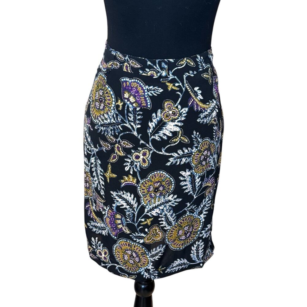 New ~ BA&SH REVOLVE ~ Women's Multicolor Floral Wrap Mini Skirt Size Large - Picture 4 of 7